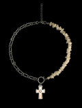 PINK STONES CROSS